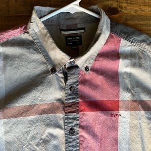 Mens RVCA long sleeve button up